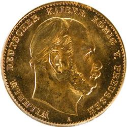 Prussia 10 Marks 1872A PCGS MS-67