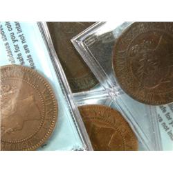 Group of seven 1859 varieties, all CCCS