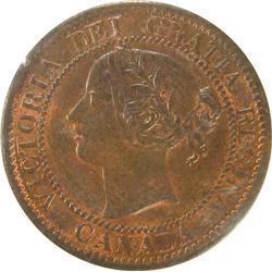 1859 Narrow 9 ICCS MS-63 Trace Red