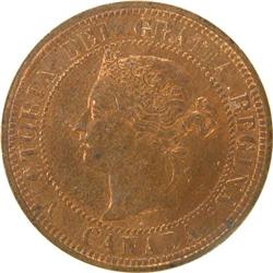 Canada Large Cent 1876H ICCS MS-64 Red