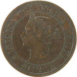 Canada Large Cent 1881H ICCS EF-40