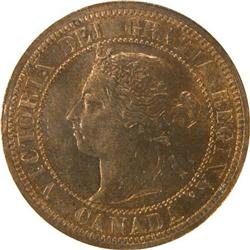 Canada Large Cent 1890H ICCS MS-64 RB