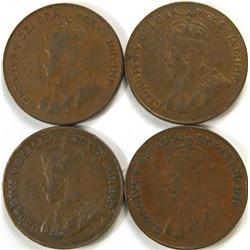 1922, 1923, 1924, 1925, all F or better