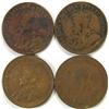 Image 1 : Canada One Cent 1923 4 pcs, F or better