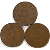 Image 2 : Canada One Cent 1925 3 pcs, VG & better