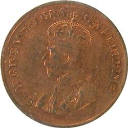 Canada One Cent 1927 ICCS MS-64 Red