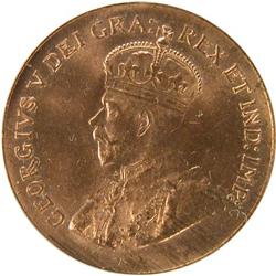Canada One Cent 1933 PCGS MS-64 Red