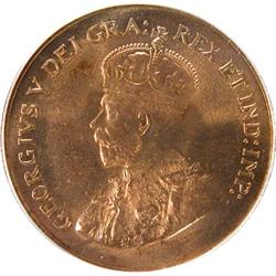 Canada One Cent 1935 PCGS MS-65 Red