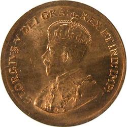 Canada One Cent 1936 ICCS MS-64 Red