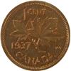 Image 2 : Canada Cent 1937 Mirror ICCS SP-64 Red