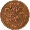 Image 2 : Canada One Cent 1945 PCGS MS-64 Red