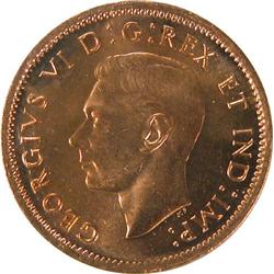 1947 Maple Leaf Pointed 7 ICCS MS-65 RD