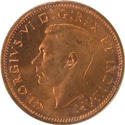 1947 Maple Leaf Pointed 7 ICCS MS-65 RD