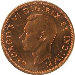 1947 Maple Leaf, Blunt 7 ICCS MS-65 Red