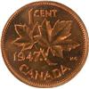 Image 2 : 1947 Maple Leaf, Blunt 7 ICCS MS-65 Red