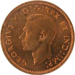 1947 Maple Leaf, Blunt 7 ICCS MS-64 Red