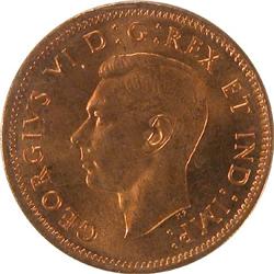 1947 Maple Leaf, Blunt 7 ICCS MS-64 Red