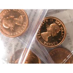 1949 1950 1957 1955 all ICCS MS-64 Red