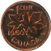 Image 2 : Canada One Cent 1950 ICCS SP-64 Red