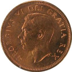 Canada One Cent 1950 ICCS MS-65 Red