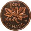 Image 2 : Canada Cent 1954 ICCS PL-64 Heavy Cameo