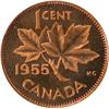 Image 2 : Canada One Cent 1955 PCGS PL-67 Red