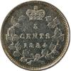 Image 2 : Canada Five Cents 1884 Far 4 ICCS VF-30