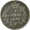 Image 2 : Canada Five Cents 1889 CCCS VF-20