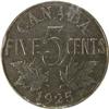 Image 2 : Canada Five Cents 1925 CCCS VF-20