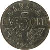 Image 2 : Canada Five Cents 1925 ICCS F-12