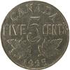 Image 2 : Canada Five Cents 1925 ICCS VG-10