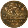 Image 2 : Canada Five Cents 1942 Tombac ICCS MS65