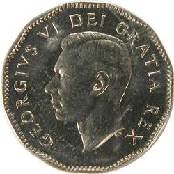 Canada Five Cents 1949 ICCS MS-65
