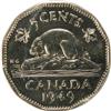 Image 2 : Canada Five Cents 1949 ICCS MS-65