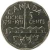 Image 2 : Canada Five Cents 1951 Com ICCS MS-65
