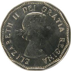 Canada Five Cents 1961 ICCS MS-65