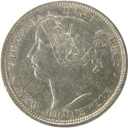 New Brunswick 20 Cents 1862 ICCS EF-40