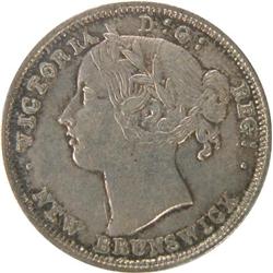 New Brunswick 20 Cents 1862 ICCS EF-40