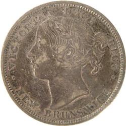 New Brunswick 20 Cents 1862 CCCS EF-40