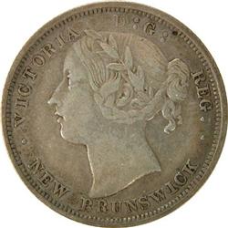 New Brunswick Twenty Cents 1864, VF