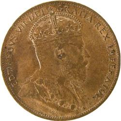 Newfoundland Cent 1909 Choice Brown Unc