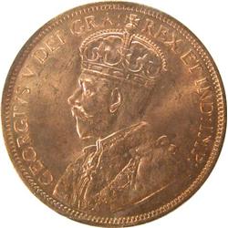 Newfoundland Cent 1917C ICCS MS-64 Red