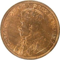 Newfoundland Cent 1917C ICCS MS-64 Red