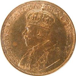 Newfoundland Cent 1929 ICCS MS-63 Red