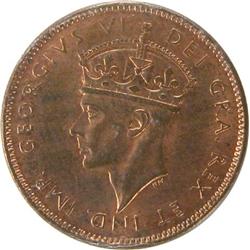 Newfoundland Cent 1942 ICCS MS-63 Red