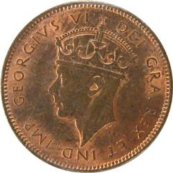 Newfoundland Cent 1942 ICCS MS-63 RB