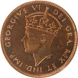 Newfoundland Cent 1947C ICCS MS-62 Red