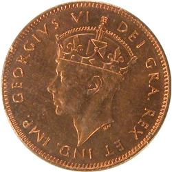 Newfoundland Cent 1947C ICCS MS-62 Red
