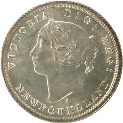 Newfoundland 5 Cents 1872H ICCS MS-66