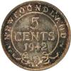 Image 2 : Newfoundland 5 Cents 1942C ICCS MS-65